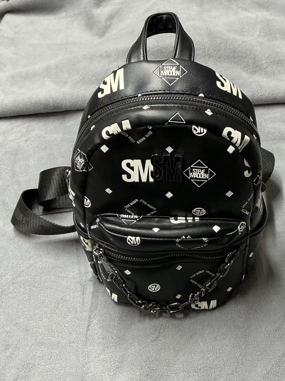💚  BLACK MULTI BAMELANIE mini backpack STEVE MADDEN 💚